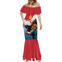 Personalised Mongolia Mermaid Dress Eagle Hunters - Wonder Print Shop
