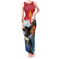 Personalised Mongolia Tank Maxi Dress Eagle Hunters - Wonder Print Shop