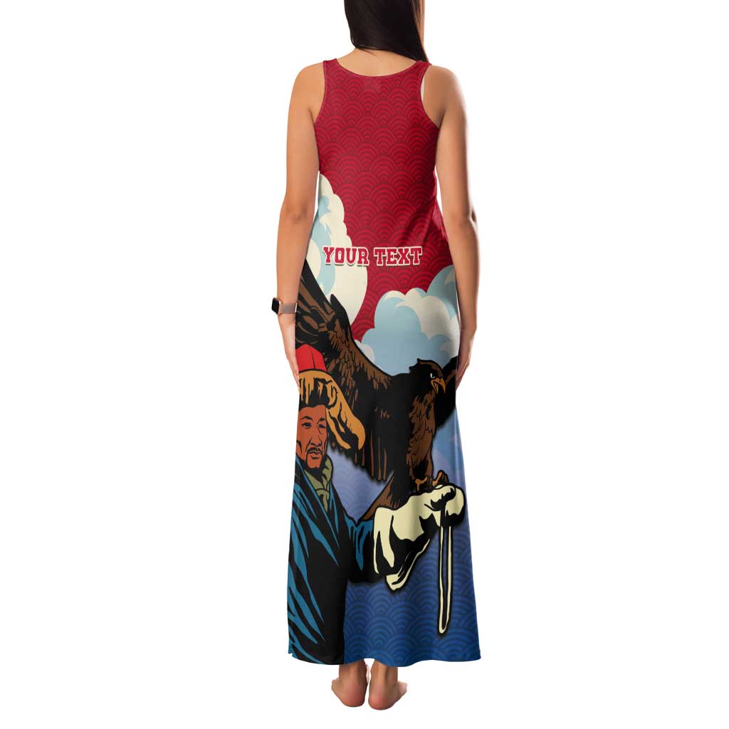 Personalised Mongolia Tank Maxi Dress Eagle Hunters - Wonder Print Shop