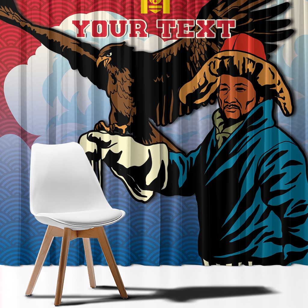Personalised Mongolia Window Curtain Eagle Hunters - Wonder Print Shop