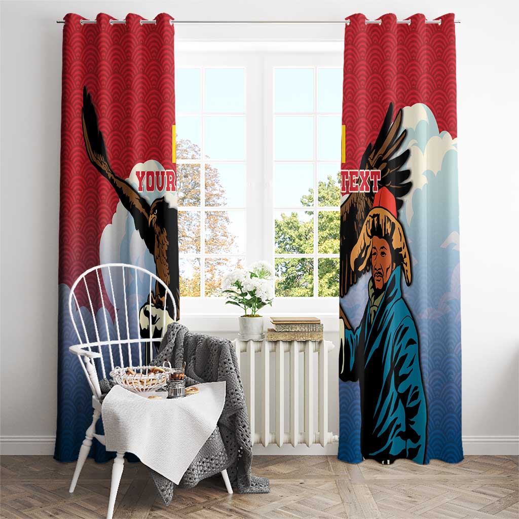 Personalised Mongolia Window Curtain Eagle Hunters - Wonder Print Shop