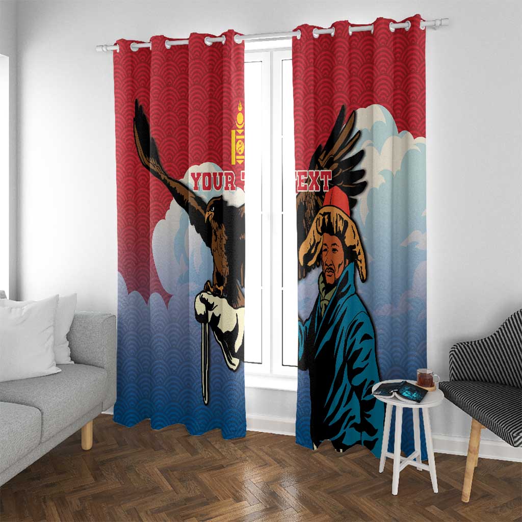 Personalised Mongolia Window Curtain Eagle Hunters - Wonder Print Shop
