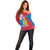 Personalised Mongolia Independence Day Off Shoulder Sweater Coat Of Arms - Mongolia Folk Pattern - Wonder Print Shop