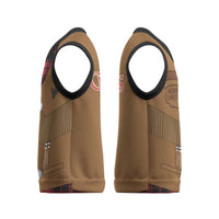 Santa Western Cowboy Christmas Knitted V-Neck Vest Plaid Black Red Vest Style - Wonder Print Shop