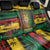 Personalised Rastafarian Lion Back Car Seat Cover Cannabis Leaf Pattern - Wonder Print Shop