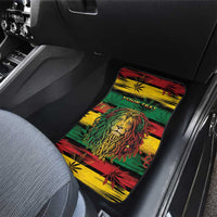 Personalised Rastafarian Lion Car Mats Cannabis Leaf Pattern - Wonder Print Shop