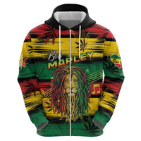 Personalised Rastafarian Lion Hoodie Cannabis Leaf Pattern - Wonder Print Shop