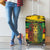 Personalised Rastafarian Lion Luggage Cover Cannabis Leaf Pattern - Wonder Print Shop