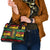 Personalised Rastafarian Lion Shoulder Handbag Cannabis Leaf Pattern