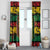 Personalised Rastafarian Lion Window Curtain Cannabis Leaf Pattern - Wonder Print Shop