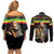 Happy Birthday Legend Bob Couples Matching Off Shoulder Short Dress and Long Sleeve Button Shirt Thank You For The Memories - Wonder Print Shop
