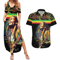 Happy Birthday Legend Bob Couples Matching Summer Maxi Dress and Hawaiian Shirt Thank You For The Memories - Wonder Print Shop