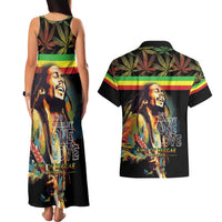 Happy Birthday Legend Bob Couples Matching Tank Maxi Dress and Hawaiian Shirt Thank You For The Memories - Wonder Print Shop