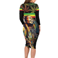 Happy Birthday Legend Bob Family Matching Long Sleeve Bodycon Dress and Hawaiian Shirt Thank You For The Memories - Wonder Print Shop