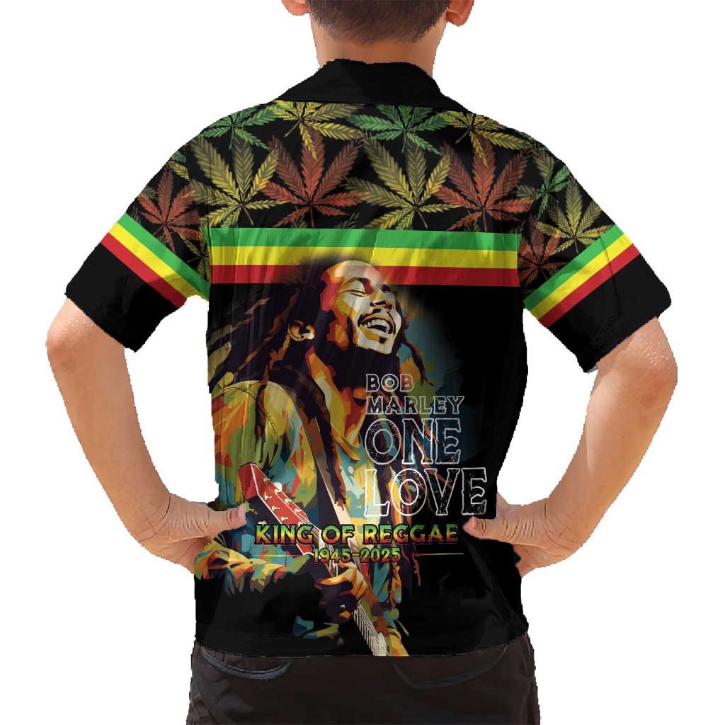 Happy Birthday Legend Bob Family Matching Off Shoulder Short Dress and Hawaiian Shirt Thank You For The Memories - Wonder Print Shop