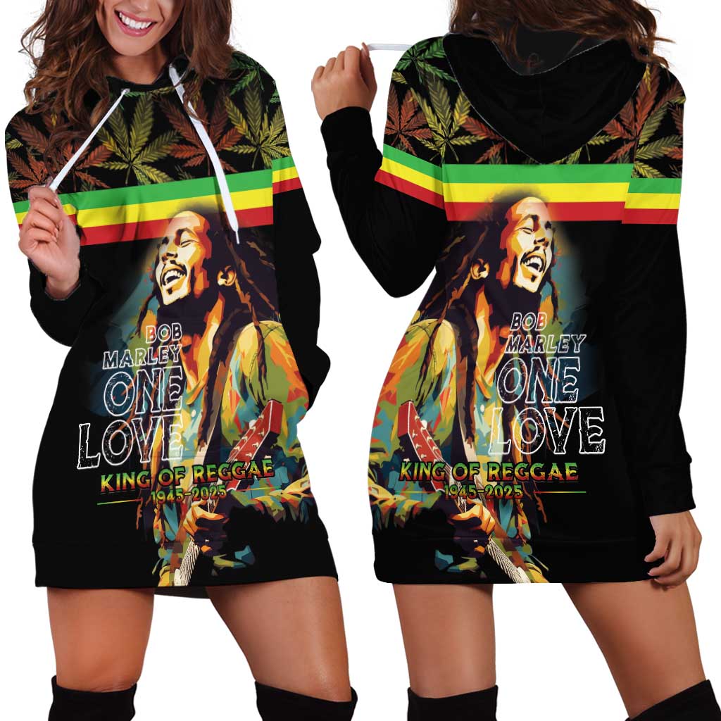 Happy Birthday Legend Bob Hoodie Dress Thank You For The Memories - Wonder Print Shop