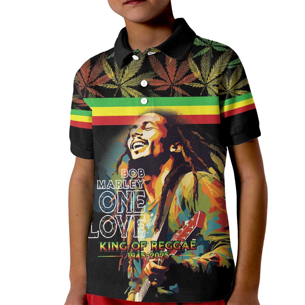 Happy Birthday Legend Bob Kid Polo Shirt Thank You For The Memories - Wonder Print Shop