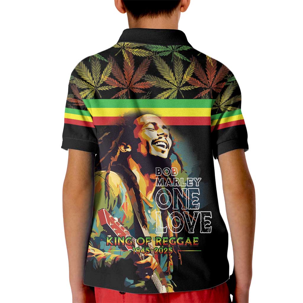 Happy Birthday Legend Bob Kid Polo Shirt Thank You For The Memories - Wonder Print Shop