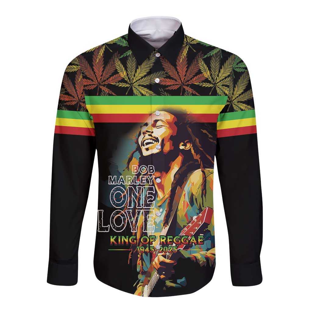 Happy Birthday Legend Bob Long Sleeve Button Shirt Thank You For The Memories - Wonder Print Shop