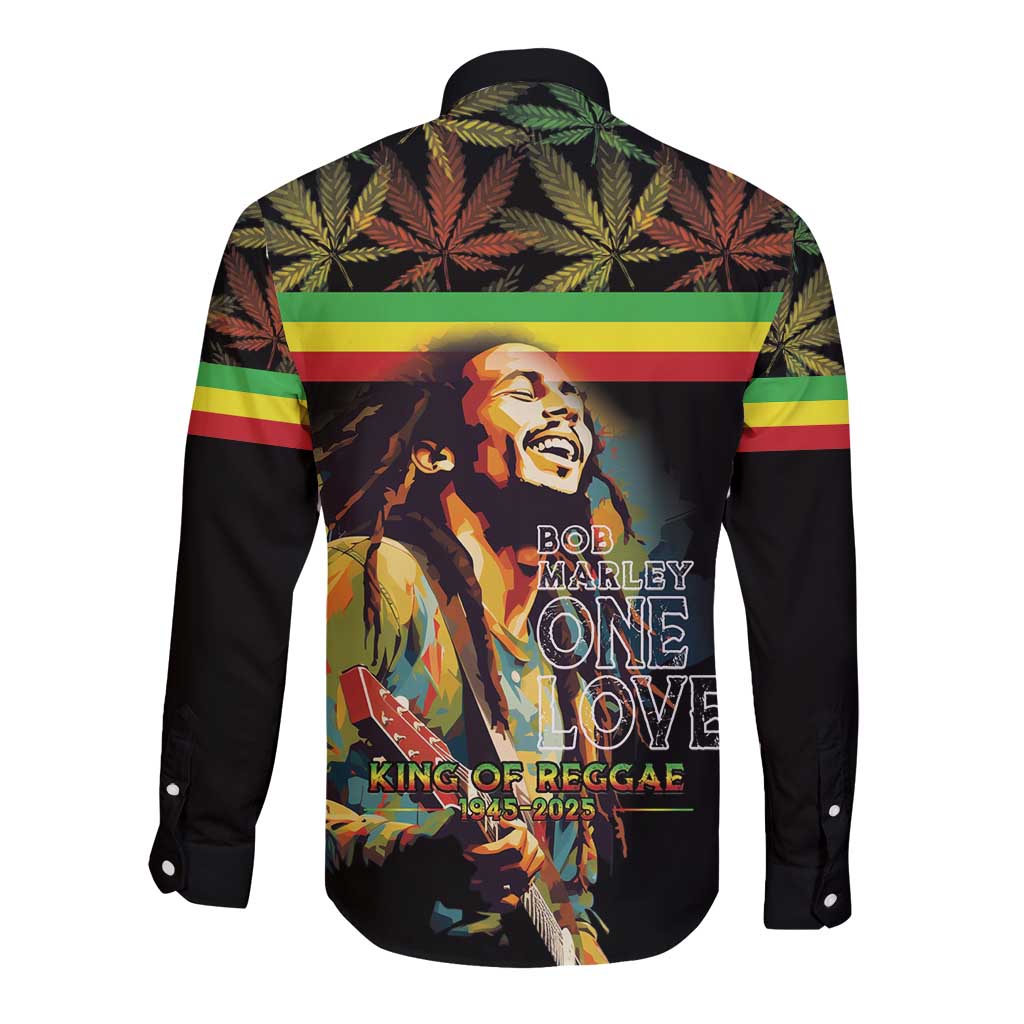 Happy Birthday Legend Bob Long Sleeve Button Shirt Thank You For The Memories - Wonder Print Shop