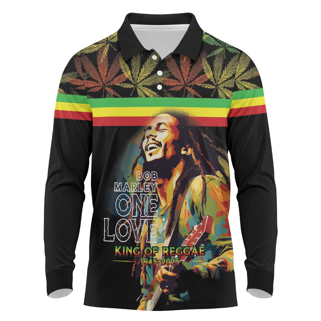 Happy Birthday Legend Bob Long Sleeve Polo Shirt Thank You For The Memories - Wonder Print Shop