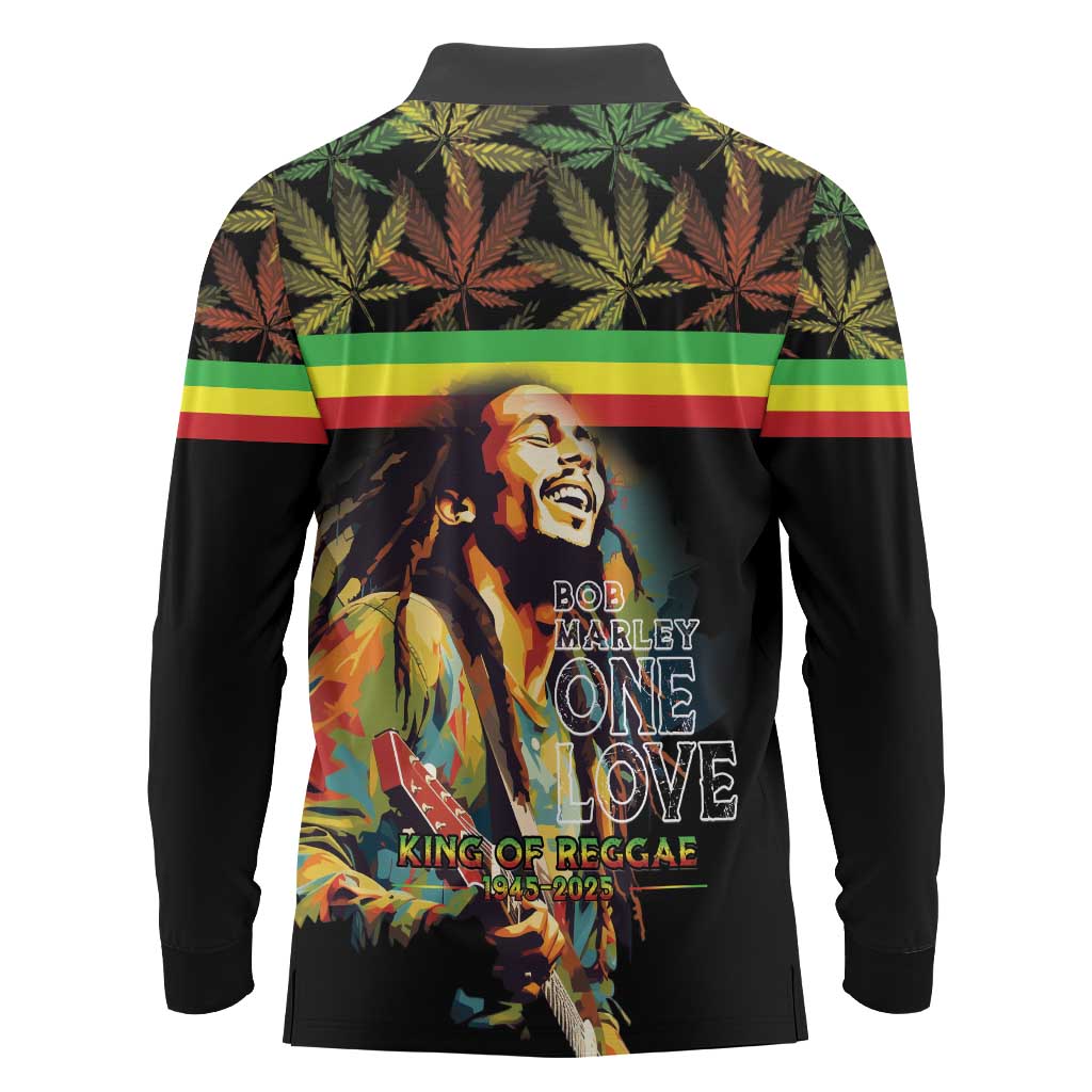 Happy Birthday Legend Bob Long Sleeve Polo Shirt Thank You For The Memories - Wonder Print Shop