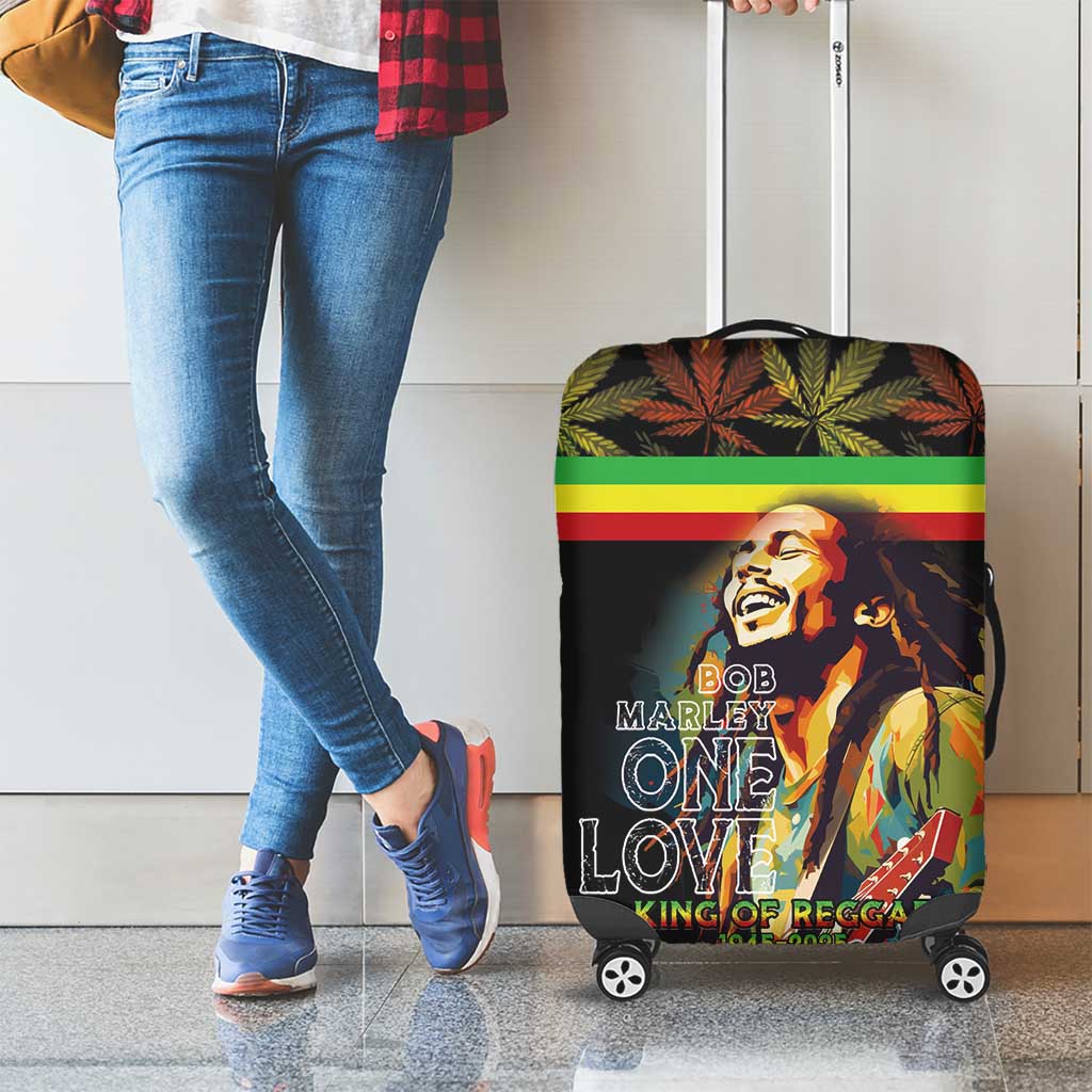 Happy Birthday Legend Bob Luggage Cover Thank You For The Memories - Wonder Print Shop