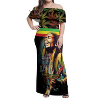 Happy Birthday Legend Bob Off Shoulder Maxi Dress Thank You For The Memories - Wonder Print Shop