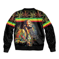 Happy Birthday Legend Bob Sleeve Zip Bomber Jacket Thank You For The Memories - Wonder Print Shop