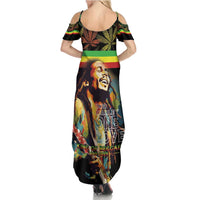 Happy Birthday Legend Bob Summer Maxi Dress Thank You For The Memories - Wonder Print Shop