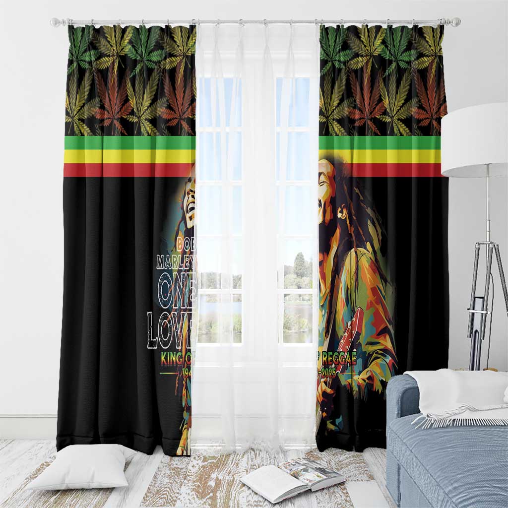 Happy Birthday Legend Bob Window Curtain Thank You For The Memories - Wonder Print Shop