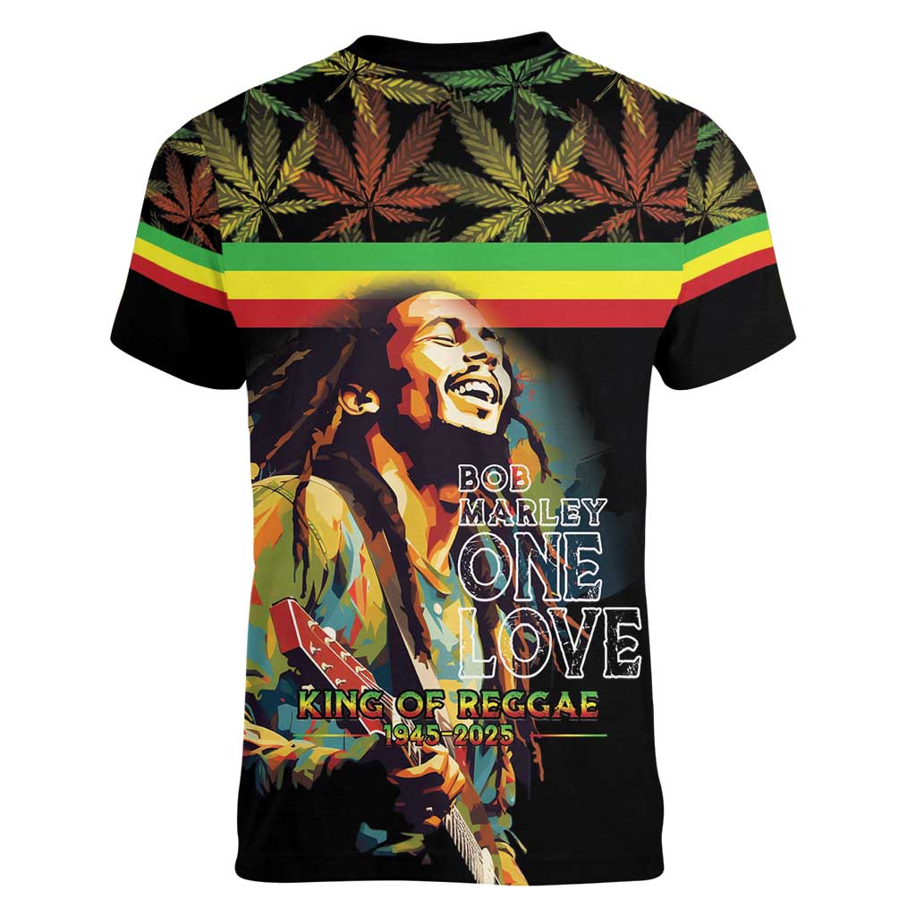 Happy Birthday Legend Bob Women V-Neck T-Shirt Thank You For The Memories - Wonder Print Shop