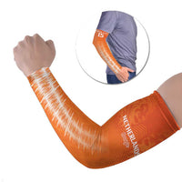 Custom Netherlands Football Arm Sleeves Go Champions Oranje - Wonder Print Shop