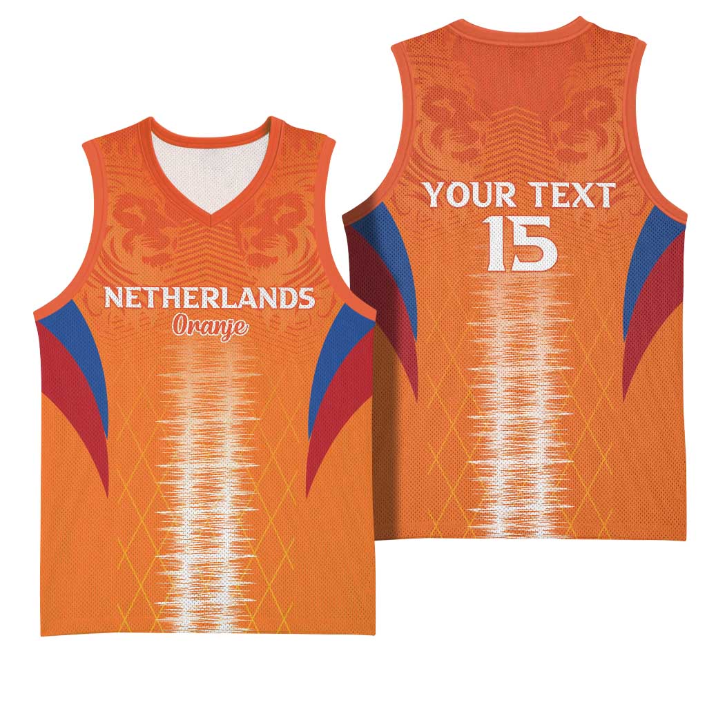 Custom Netherlands Football Basketball Jersey Go Champions Oranje - Wonder Print Shop