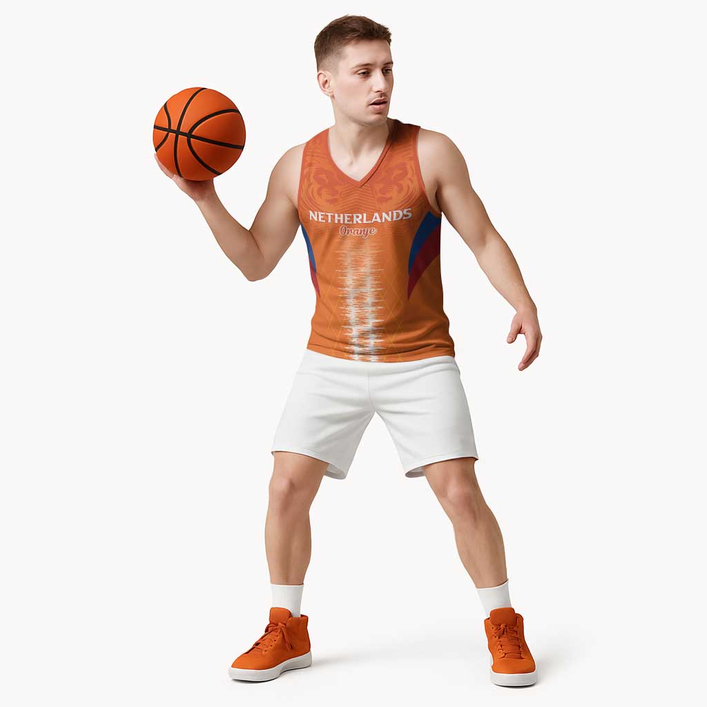 Custom Netherlands Football Basketball Jersey Go Champions Oranje - Wonder Print Shop
