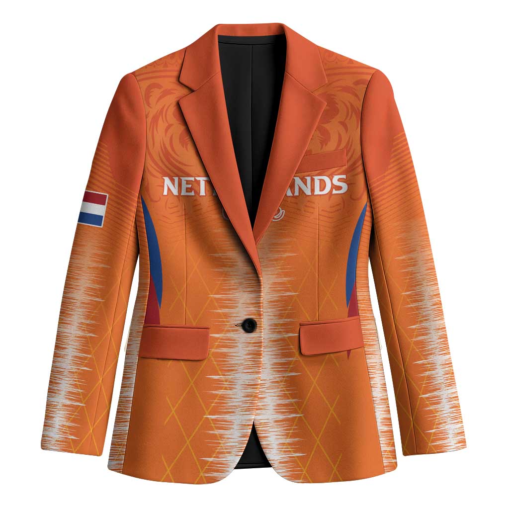 Custom Netherlands Football Blazer Go Champions Oranje - Wonder Print Shop