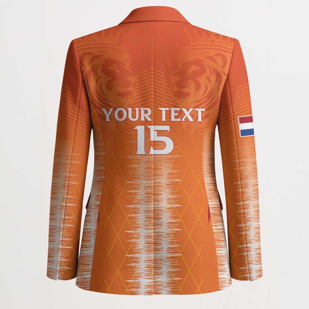 Custom Netherlands Football Blazer Go Champions Oranje - Wonder Print Shop
