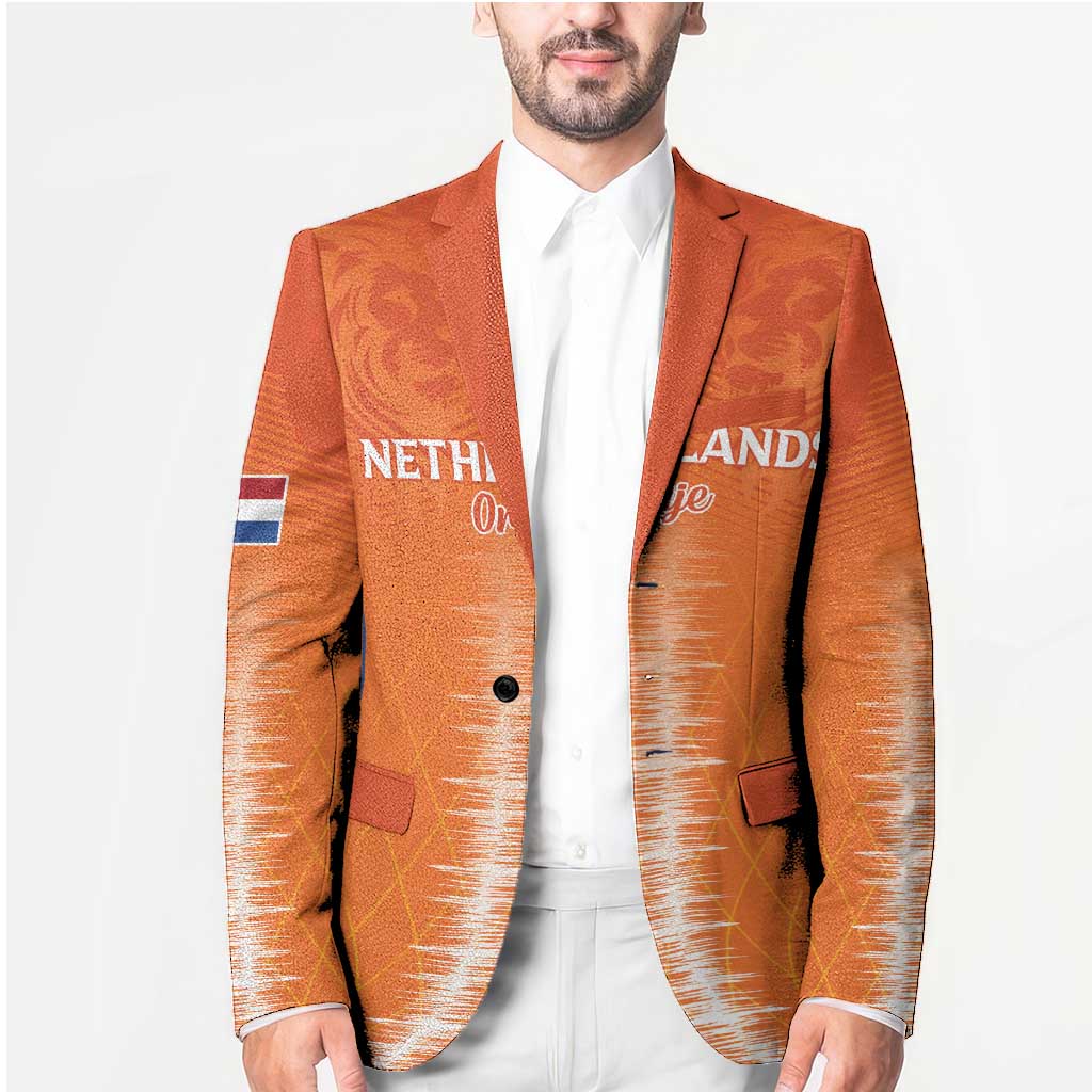 Custom Netherlands Football Blazer Go Champions Oranje - Wonder Print Shop