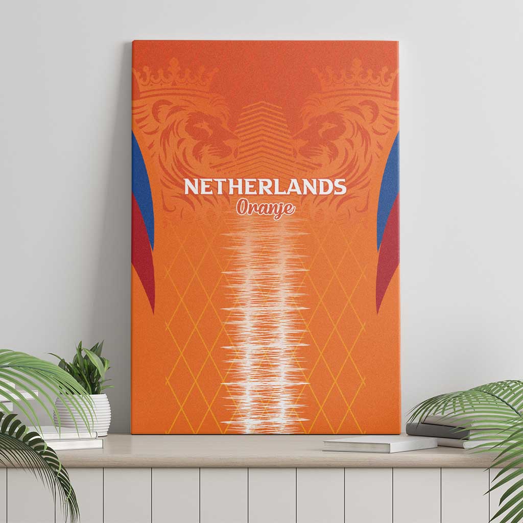 Netherlands Football Canvas Wall Art Go Champions Oranje - Wonder Print Shop