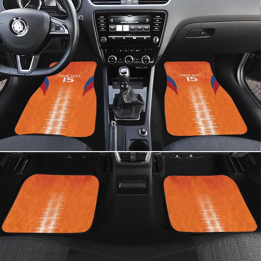 Custom Netherlands Football Car Mats Go Champions Oranje - Wonder Print Shop