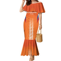 Custom Netherlands Football Family Matching Mermaid Dress and Hawaiian Shirt Go Champions Oranje - Wonder Print Shop