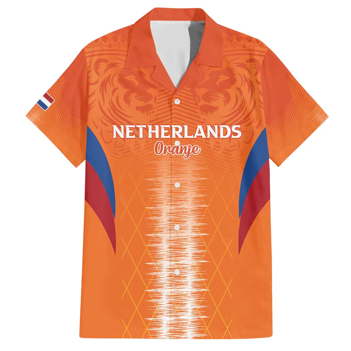 Custom Netherlands Football Family Matching Off The Shoulder Long Sleeve Dress and Hawaiian Shirt Go Champions Oranje - Wonder Print Shop