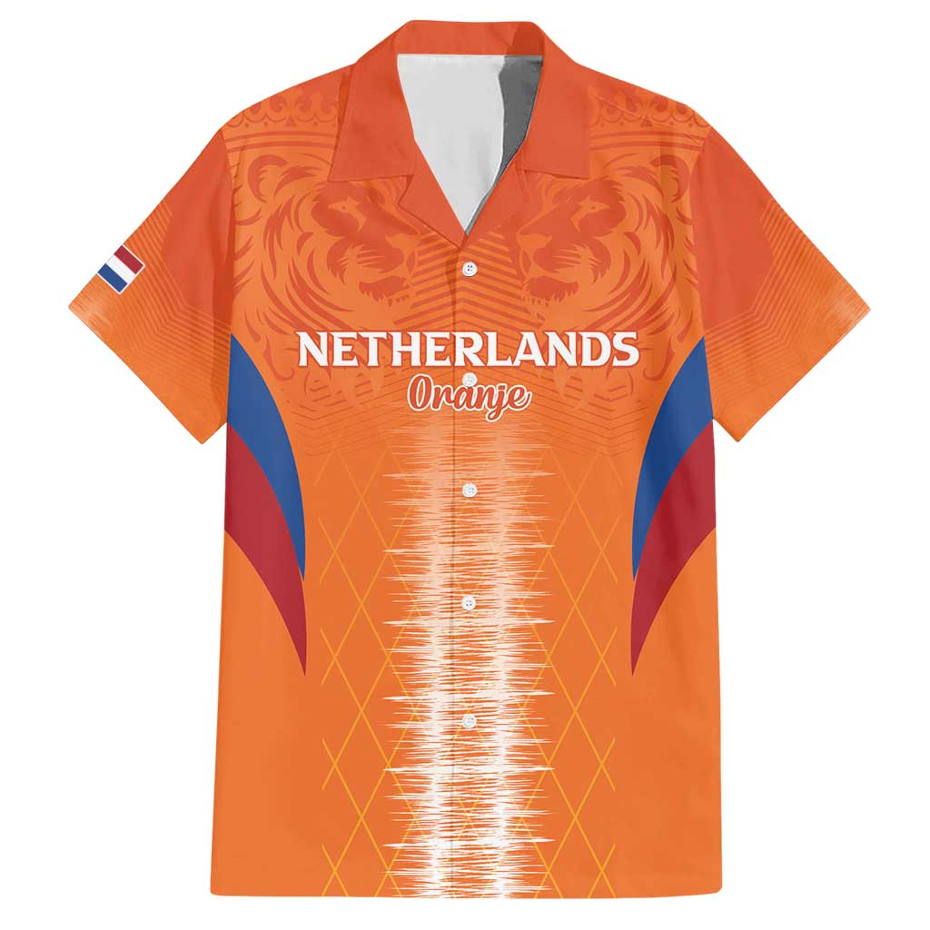 Custom Netherlands Football Family Matching Short Sleeve Bodycon Dress and Hawaiian Shirt Go Champions Oranje - Wonder Print Shop