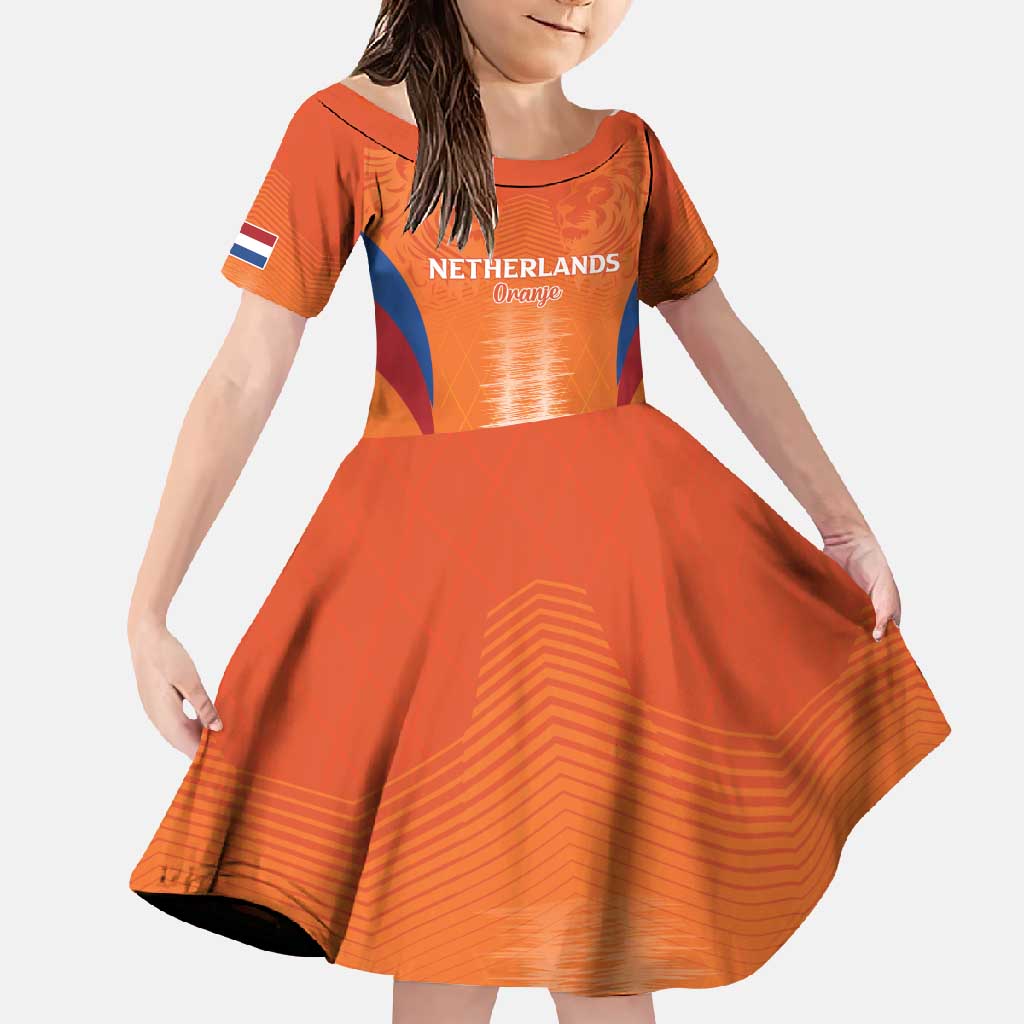 Custom Netherlands Football Family Matching Tank Maxi Dress and Hawaiian Shirt Go Champions Oranje - Wonder Print Shop