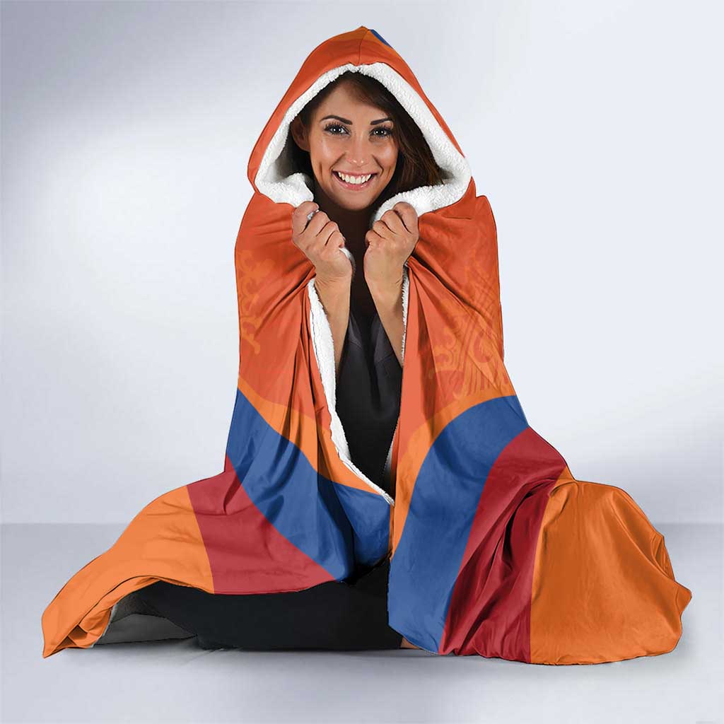 Netherlands Football Hooded Blanket Go Champions Oranje - Wonder Print Shop
