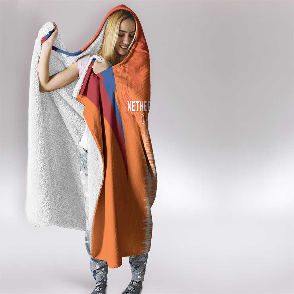Netherlands Football Hooded Blanket Go Champions Oranje - Wonder Print Shop