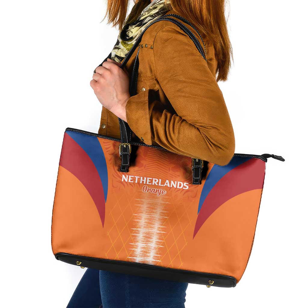 Netherlands Football Leather Tote Bag Go Champions Oranje - Wonder Print Shop