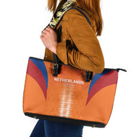 Netherlands Football Leather Tote Bag Go Champions Oranje - Wonder Print Shop