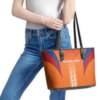 Netherlands Football Leather Tote Bag Go Champions Oranje - Wonder Print Shop