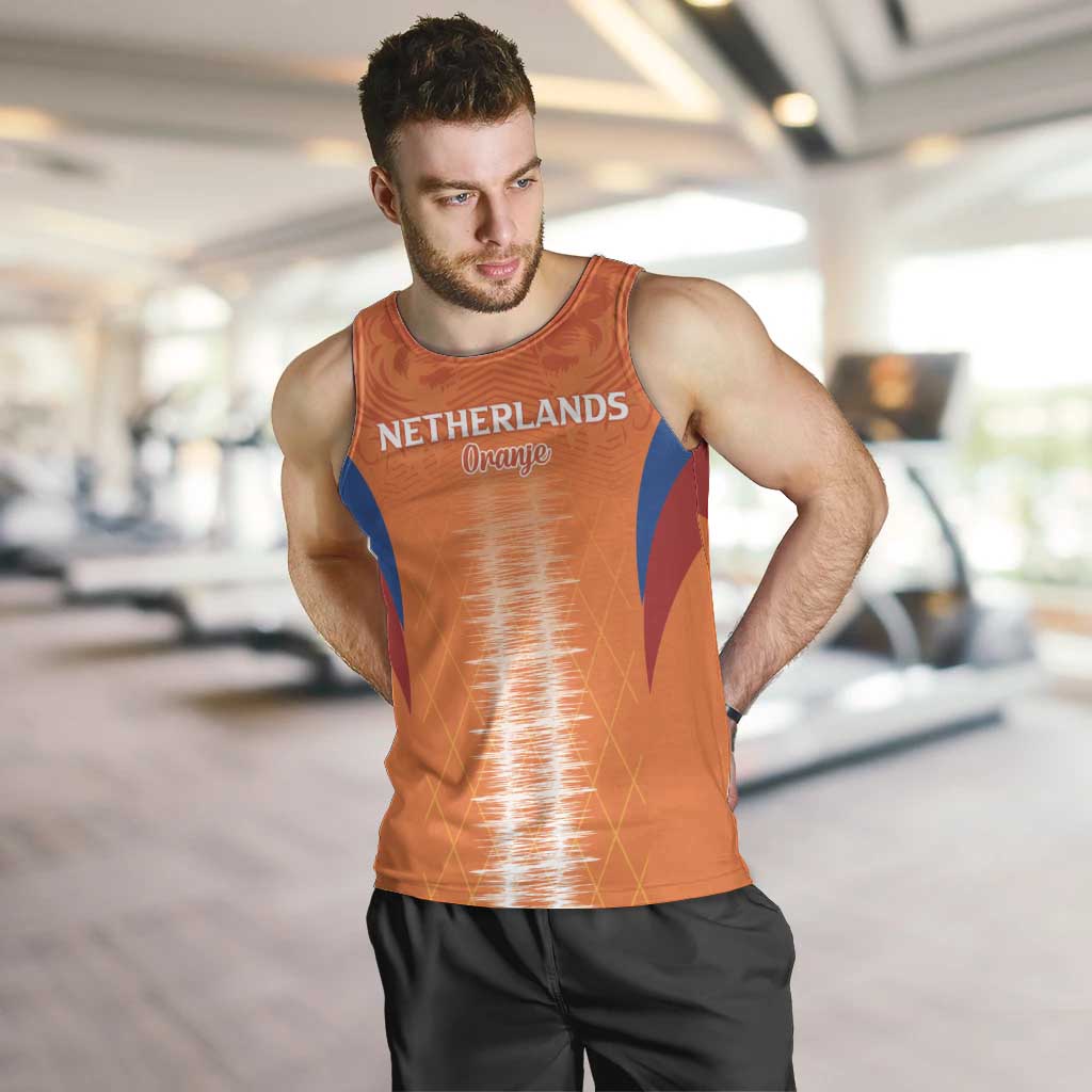 Custom Netherlands Football Men Tank Top Go Champions Oranje - Wonder Print Shop